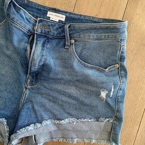 Good American Denim Shorts Size 14 worn once